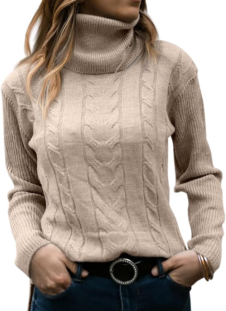 Slim Fit Ribbed Turtleneck Sweater