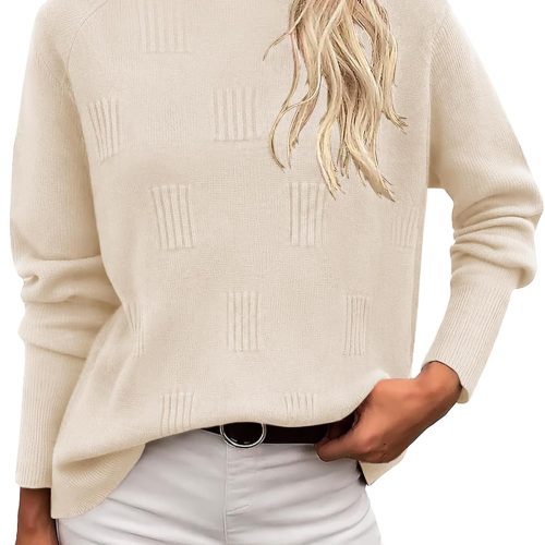 Viscose Blend Turtleneck Sweater