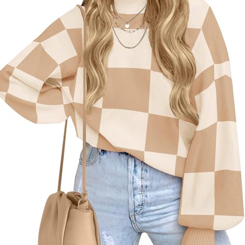 Mock Neck Batwing Sleeve Sweater