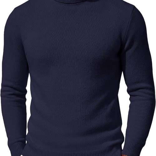 Faux Mink Turtleneck Sweater