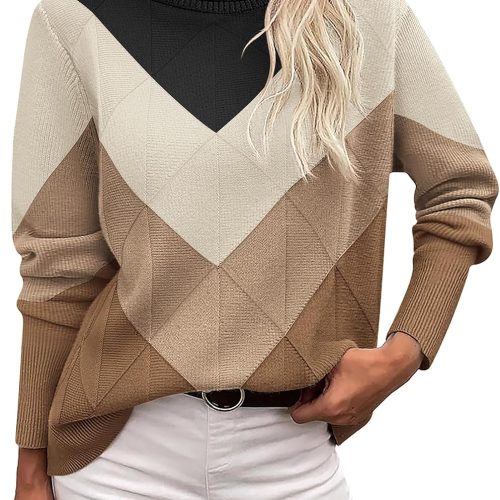 Ribbed Long Sleeve Turtleneck Sweater