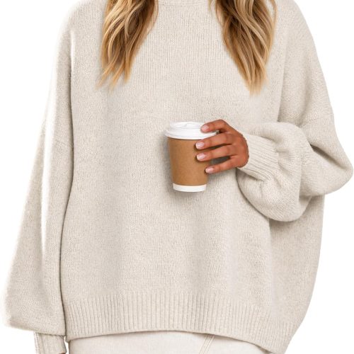 Ribbed High Turtleneck Sweater