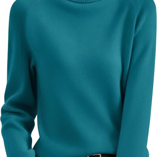 Raglan Sleeve Turtleneck Sweater