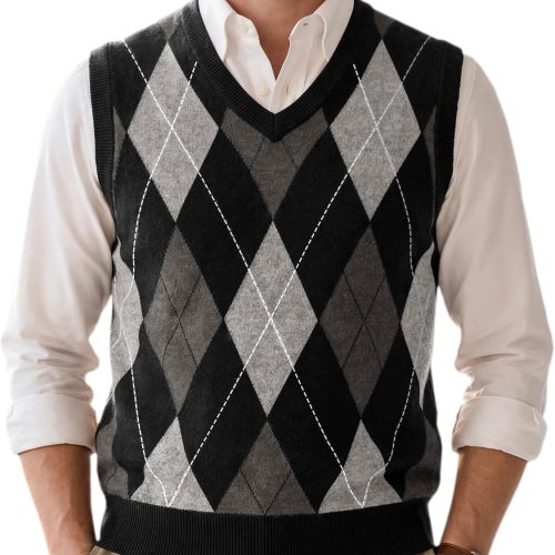Men's Diamond Pattern Sweater Vest