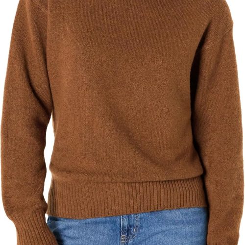 Drop Shoulder Turtleneck Sweater