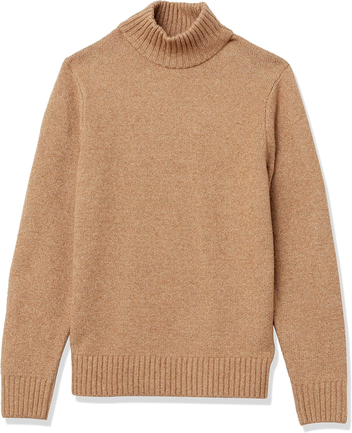 Cotton Blend Turtleneck Pullover